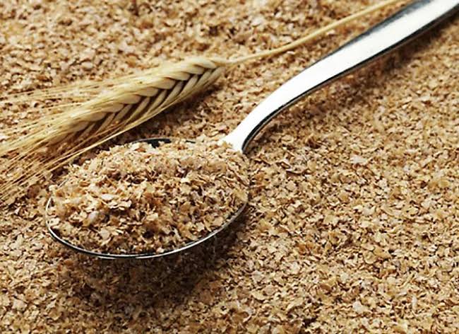 Wheat bran close-up